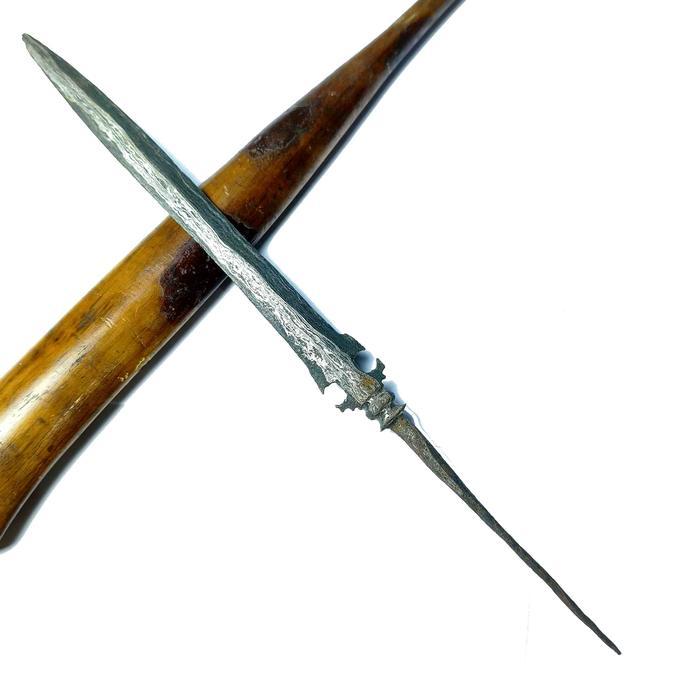 Tombak Sepuh Baru Kuping Pamor Banyu Mili Tangguh Mataram