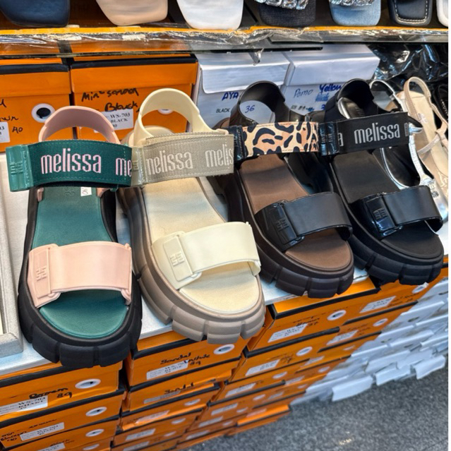 TERMURAH Sepatu sendal Melissa Pulse AD Women Bangkok / sandal tali Wedge Kualitas Premium Grade Ori