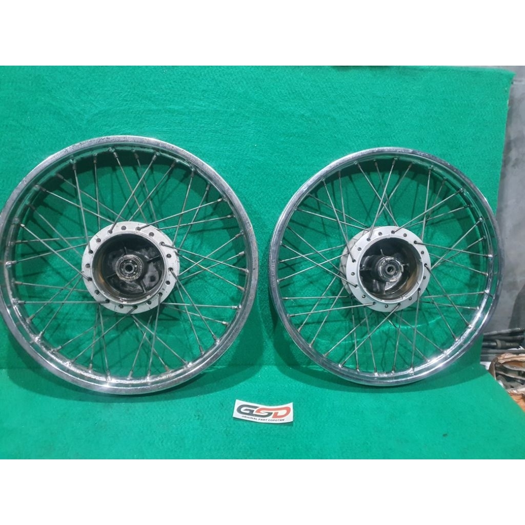 Velg Jari Jari Supra X Lama Supra Fit Lama Rem Depan Tromol Original Copotan
