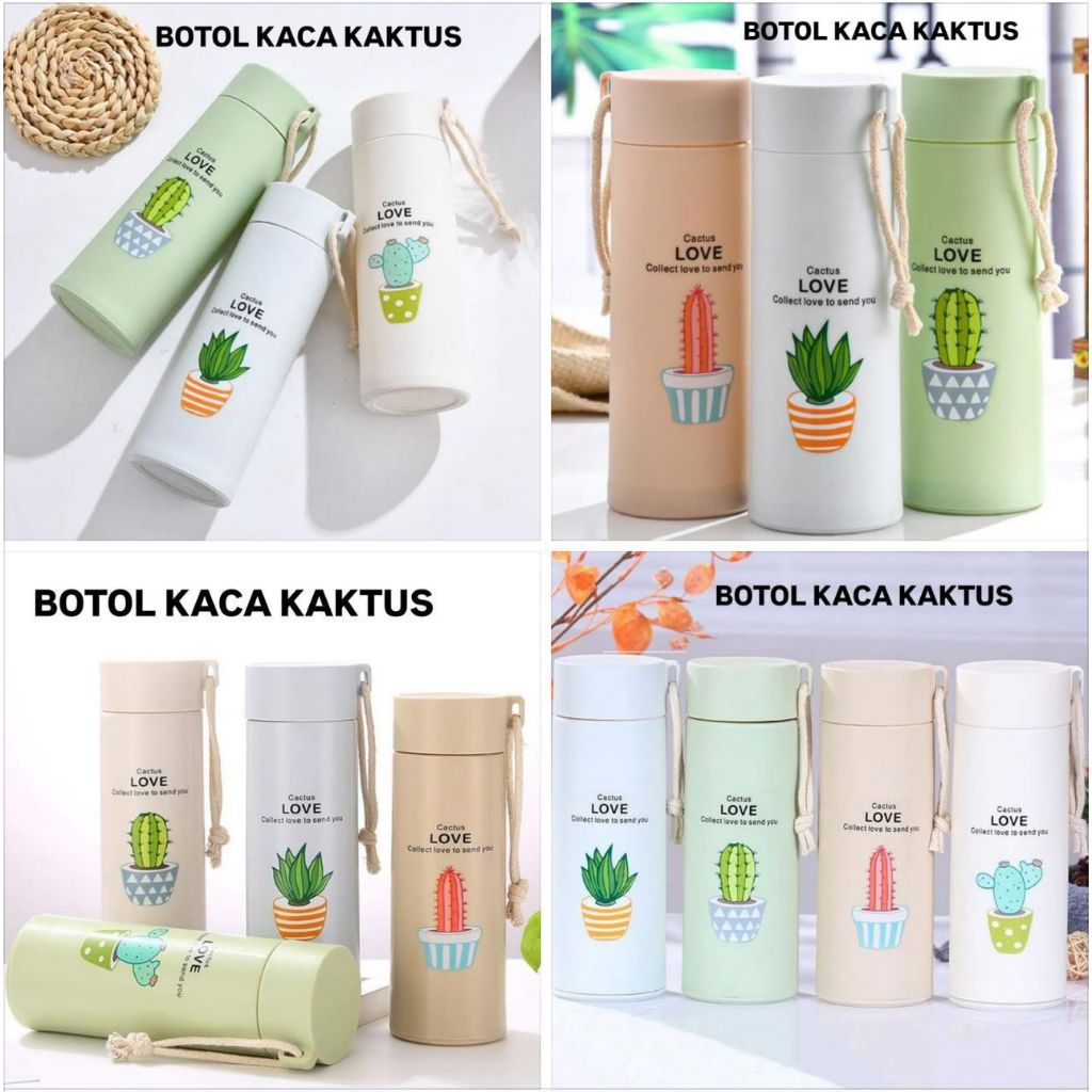 Botol Minum Kaca Kaktus Unik Souvenir Pernikahan || Botol Kaktus Viral Souvenir Pernikahan Unik