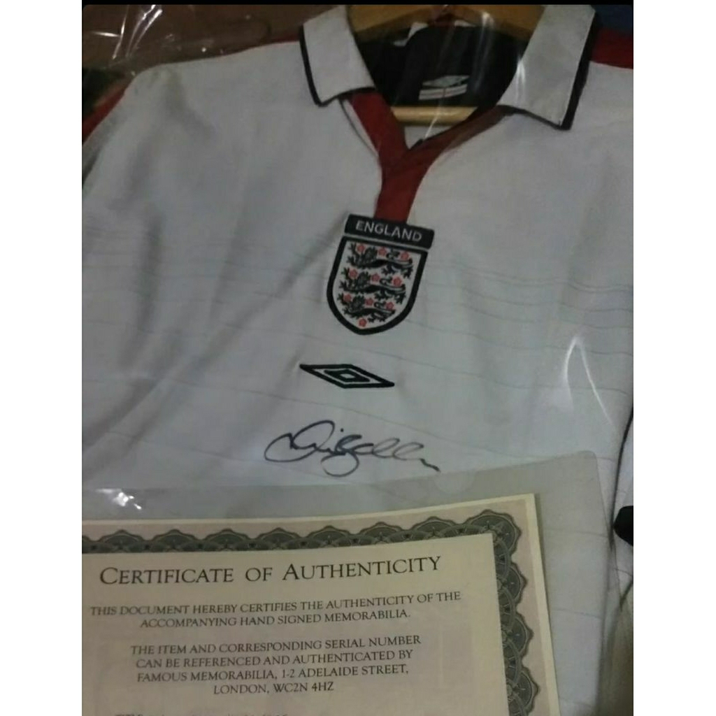 Jersey David Beckham Tanda Tangan