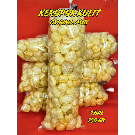 1 BAL 150 GR KERUPUK KULIT / KERUPUK KULIT / KERUPUK KULIT ORIGINAL ASIN GURIH