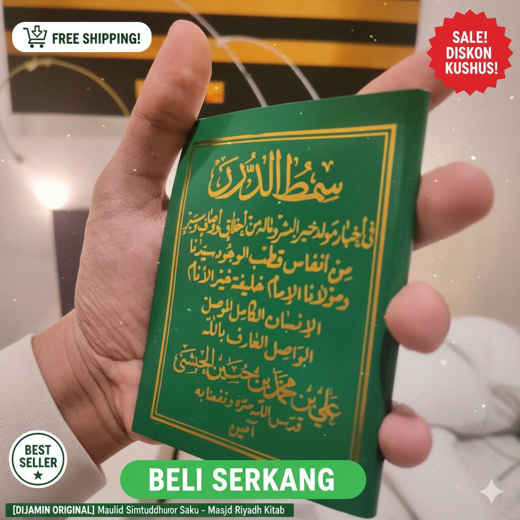 [DIJAMIN ORIGINAL] Maulid Simtuddhuror Saku - Masjid Riyadh Kitab