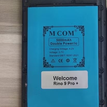 MS - Battery Batere Batre Baterai Cina Rakitan Double Power Mcom Welcome Rino 9 Pro Plus