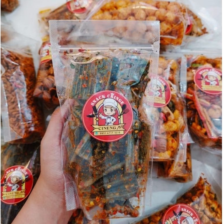 kerupuk jengkol bantat/jengkol pedas daun jeruk/cemilan viral terlaris