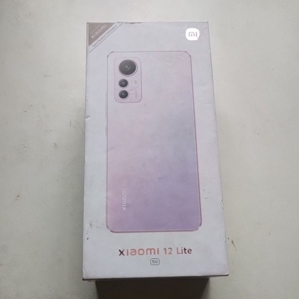 box ori xiaomi 12 lite 5g lite pink 8gb/256gb