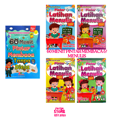 Paket 5 Buku 60 Menit Pintar Membaca Cepat dan Menulis