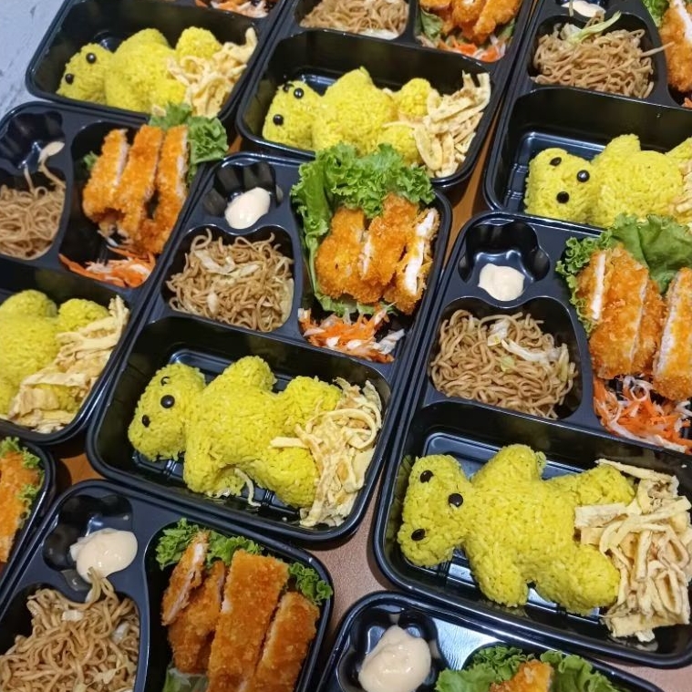 NASI KUNING BENTO ANAK B / PAKET NASI KUNING ULANG TAHUN ANAK