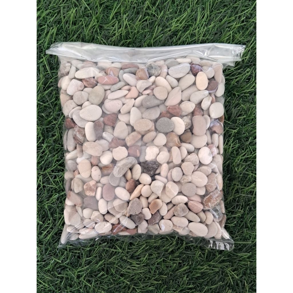 Batu Alam Pancawarna batu hias tanaman batu hias aquascape batu koral kerikil pancawarna 1kg