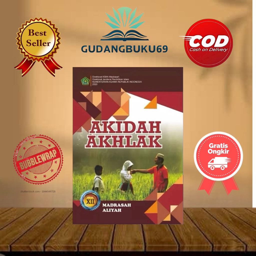 Buku Akidah Akhlak MA Kelas 12 KMA 2020