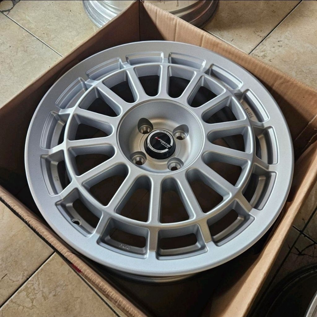 VELG MOBIL ORIGINAL FORTIS WHEELS BY PAKO PRW 17 BATUR R17 x 8 4H 100 ET 42 MATTE SILVER - RAIZE ROC