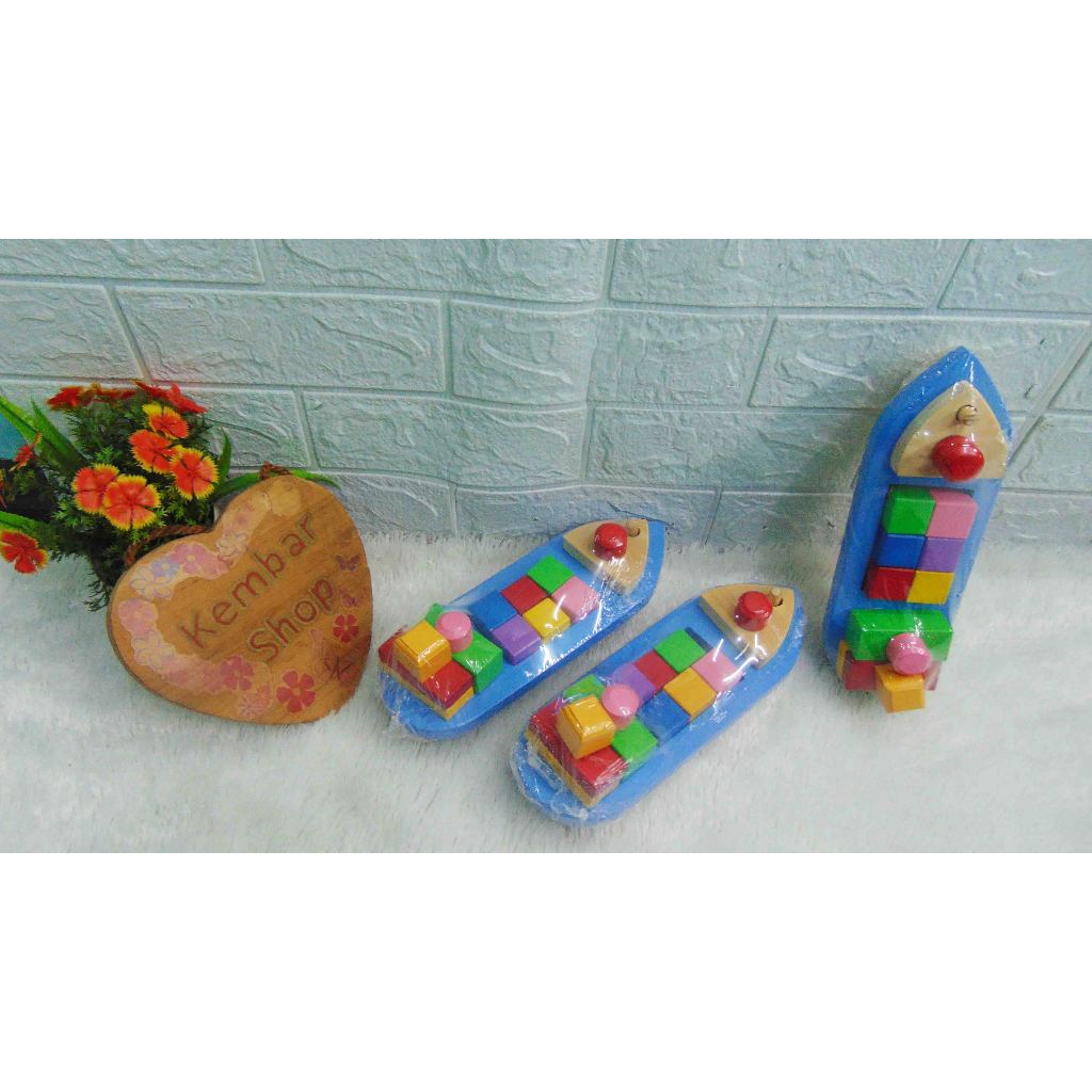 APE-KAPAL ALAT PERMAINAN EDUKATIF BALOK KAYU KAPAL BALOK WARNA WARNI