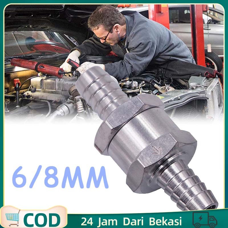 6/8mm One Way Valve Valve One Way Paduan Aluminium Katup Satu Arah Cek Valve