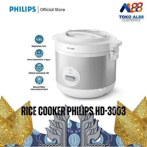 PHILIPS Rice Cooker 1.8 Liter - HD3003