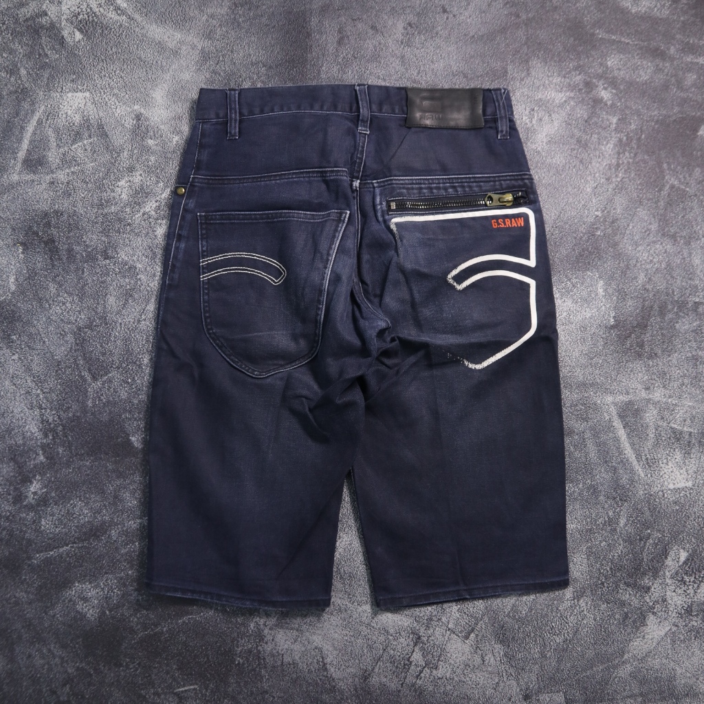 CELANA PENDEK G.S.RAW JEANS SHORT PANTS SP5 SIZE 28 29 ORIGINAL PRELOVED