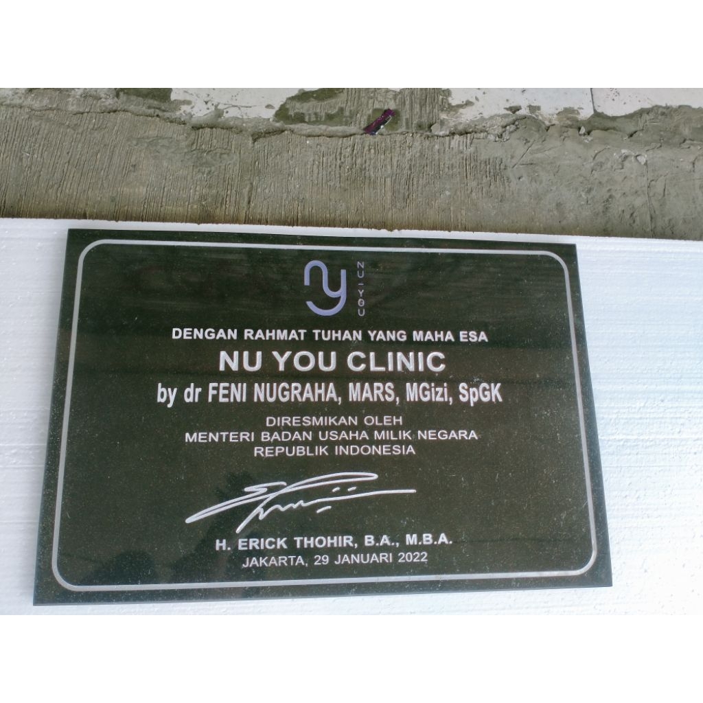 Prasasti Peresmian 40x60