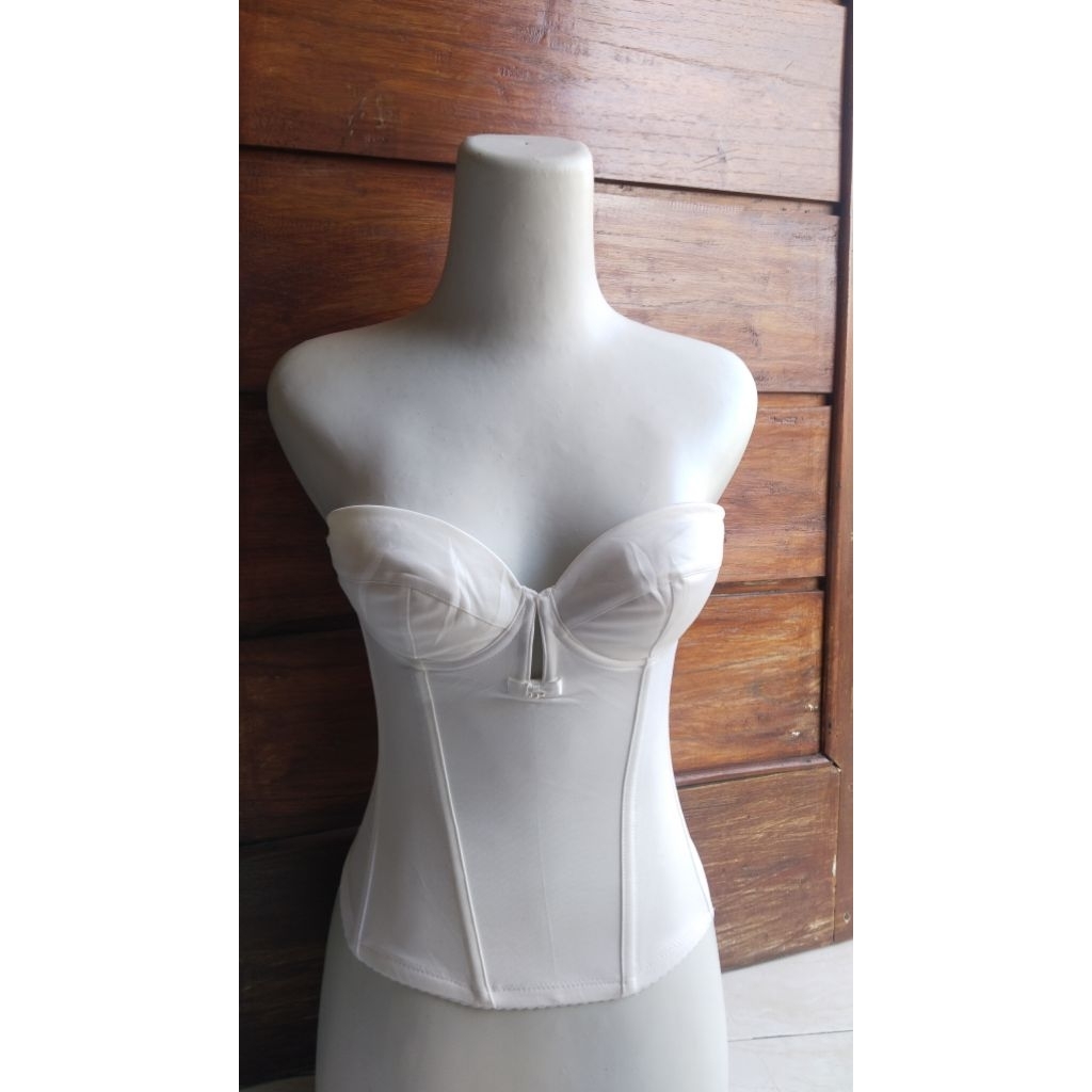 daleman kebaya longtorso bustier putih