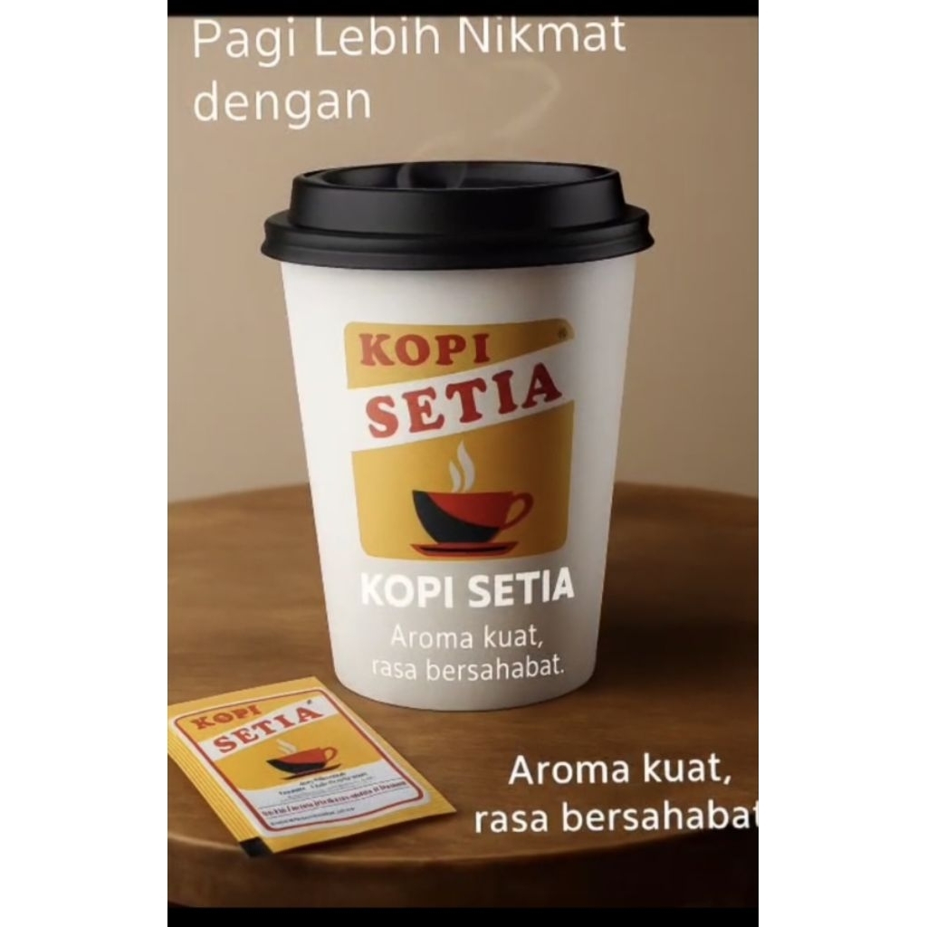 Kopi Setia Robusta Sachet Isi 11 sachet x 6.5gr ASLI Makassar
