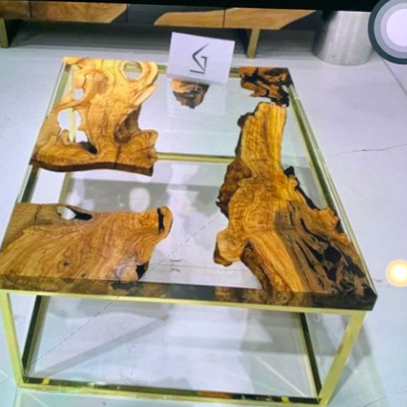 meja custom resin ,meja kopi