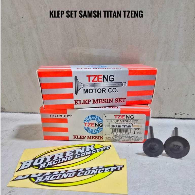 PAYUNG KLEP TZENG VALVE SET EX IN SMASH TITAN SHOGUN 125 SP FL NR AXELO - BOYRENK RACING CONCEPT