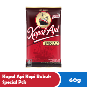 Kopi Kapal Api Special tanpa gula 60 gram satuan