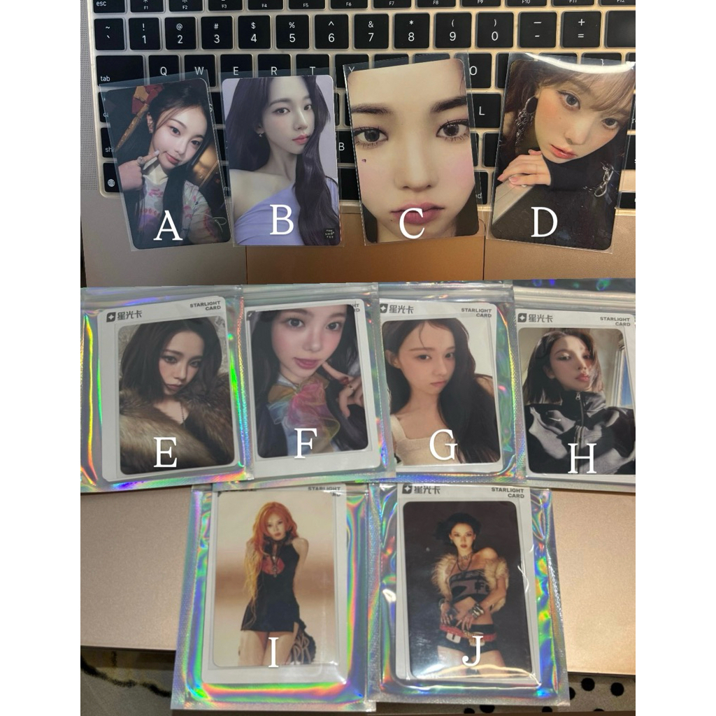 photocard hearts2hearts aespa karina, winter, ian, qq music, lucky draw, appmus, apple music officia