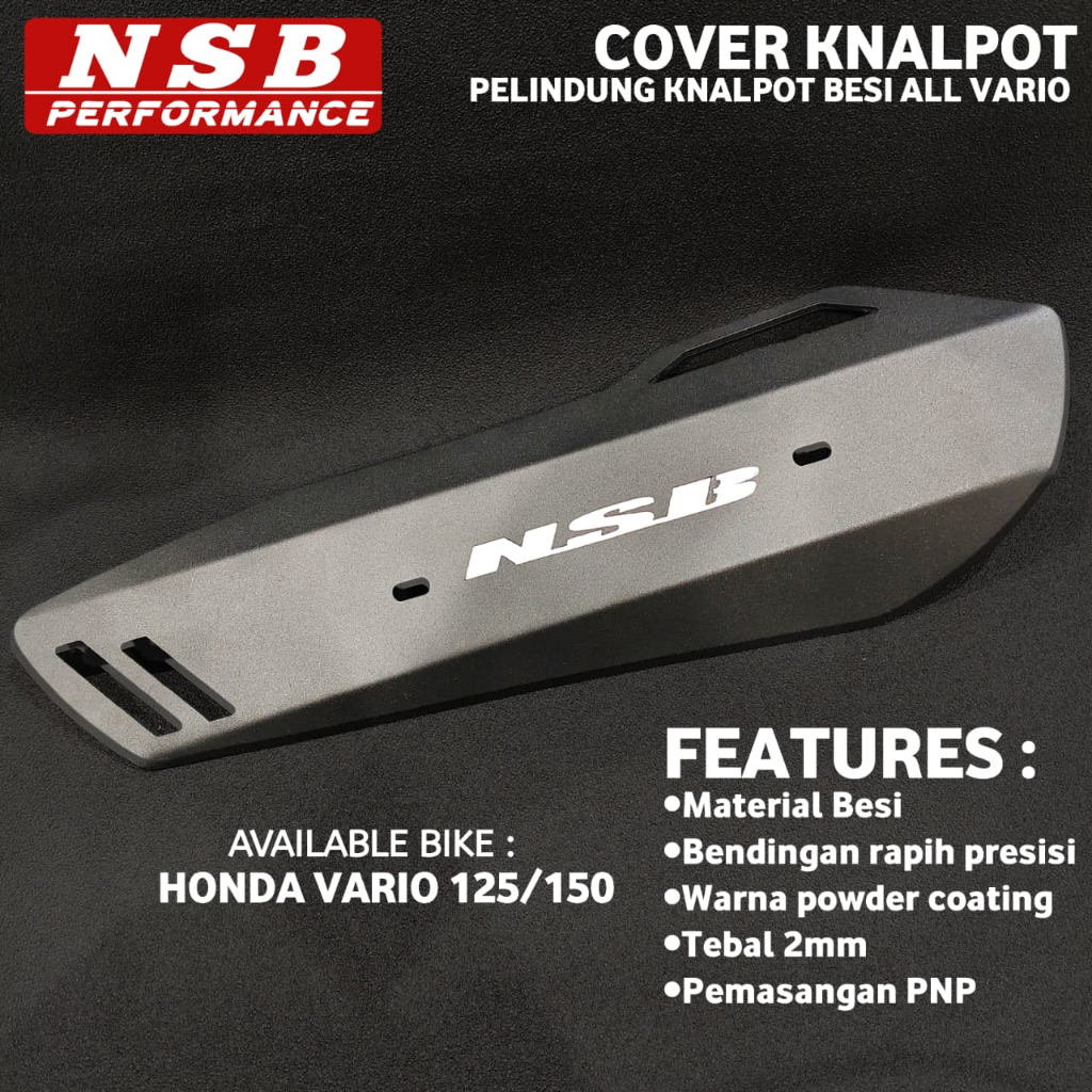 Cover Tutup Knalpot Besi Vario125 Vario150 New Cover Pelindung Knalpot Wv55