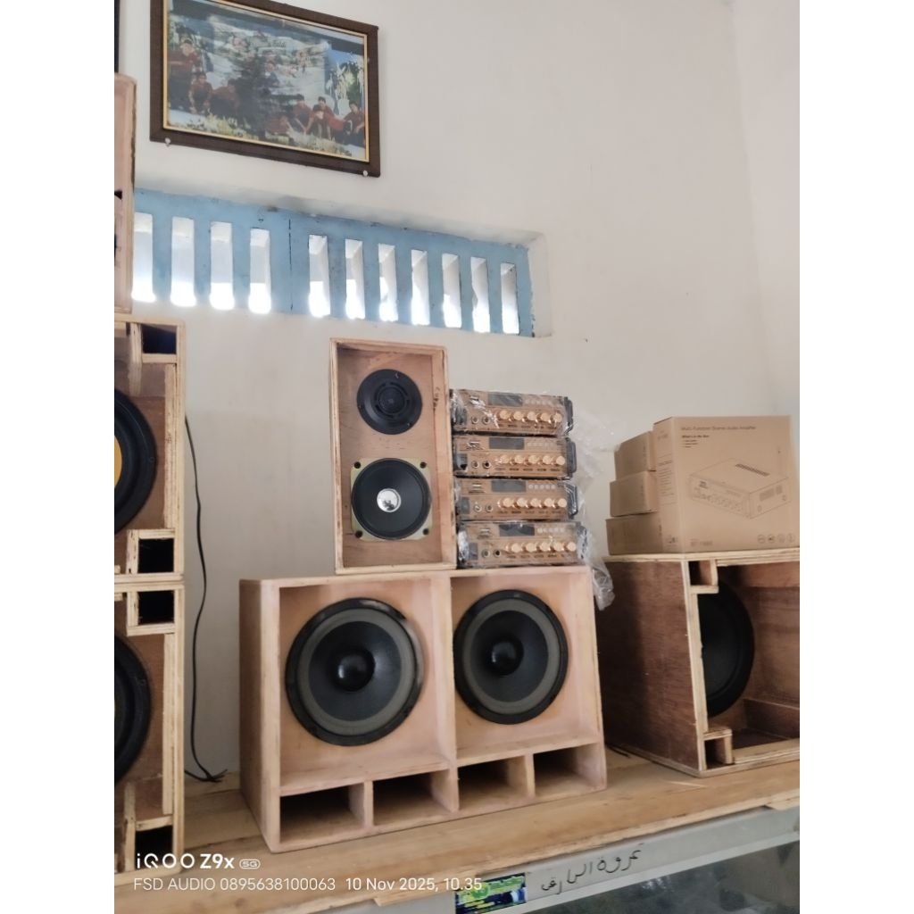 paket miniatur sound system lengkap tinggal bunyi
