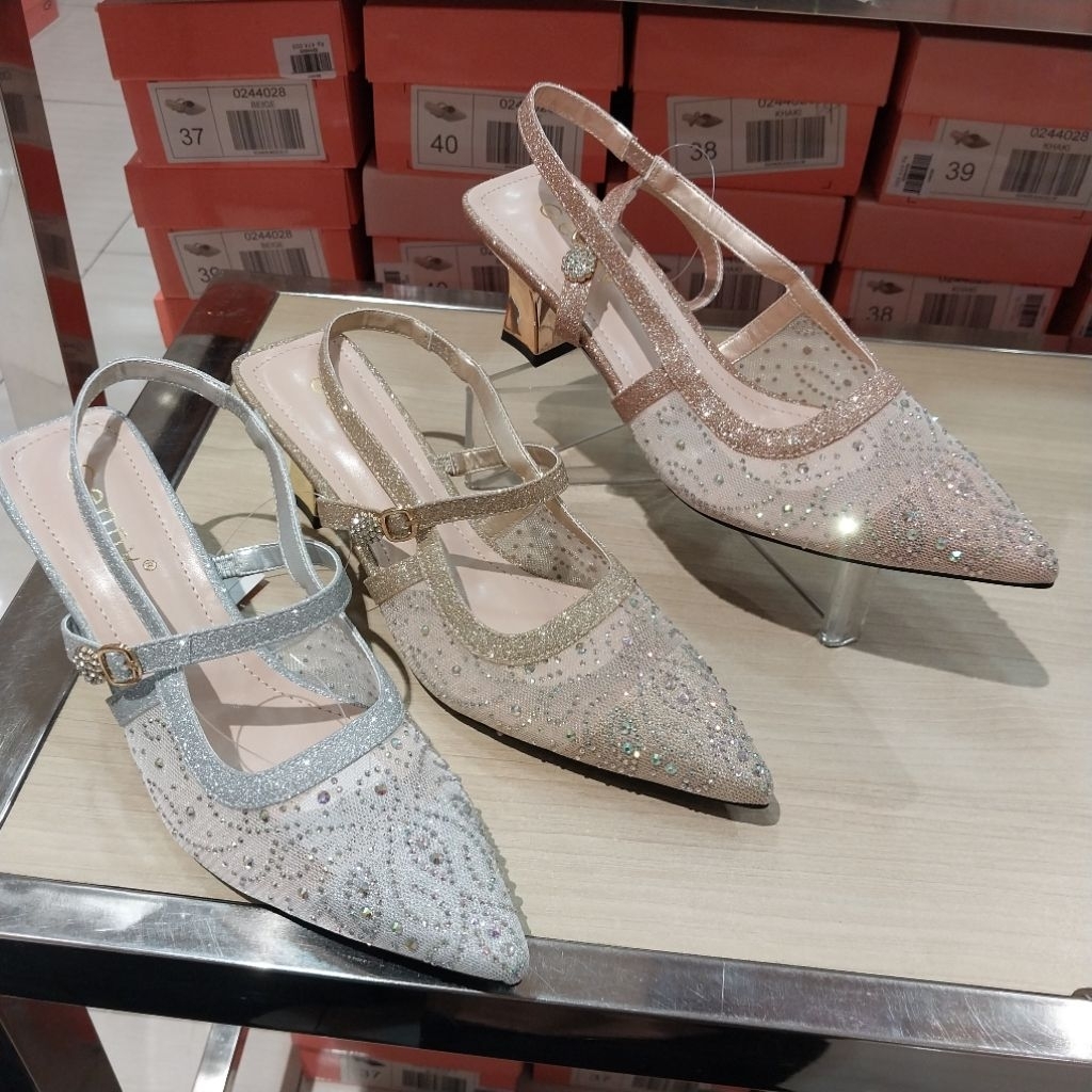 GENNY‼️sepatu wanita pesta heels 5cm ori by matahari