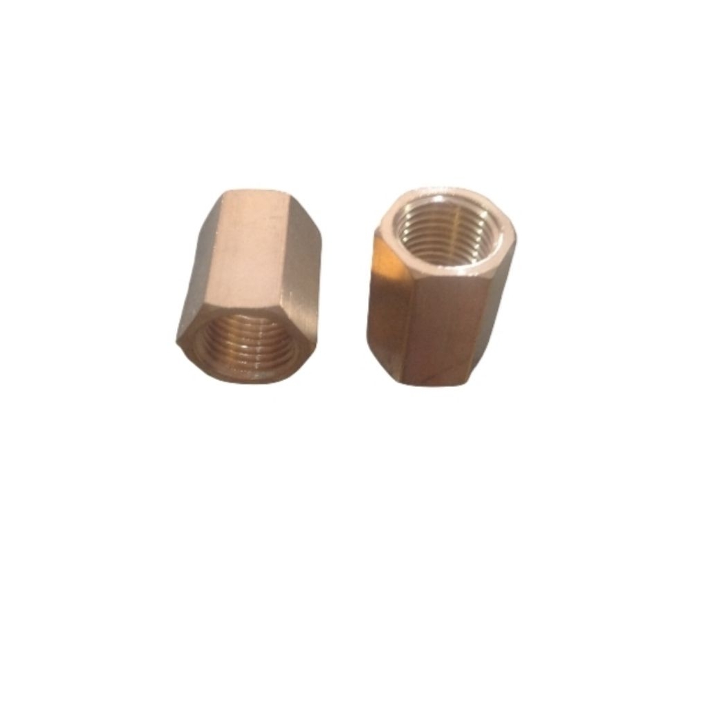 Double Drat Luar Dalam 1/4" Kuningan / Nepel Double Drat 1/4inch Luar Dalam