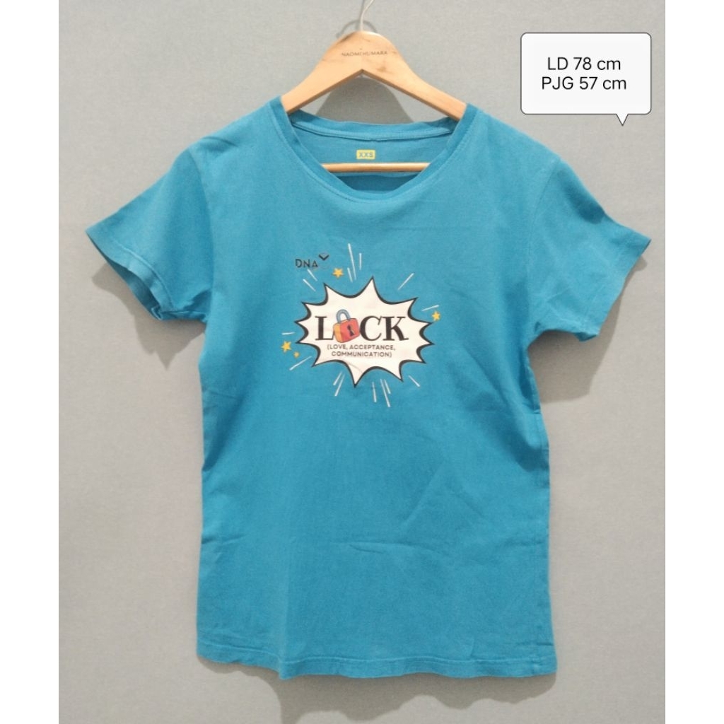 Kaos Biru Lock Anak Cowok Preloved