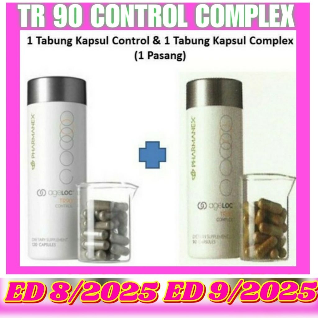 TR 90 CONTROL COMPLEX TWS SEPASANG KAPSUL DIET AMPUH MANJUR BIKIN KURUSED 08/2025 isinya :
1 btl TR 