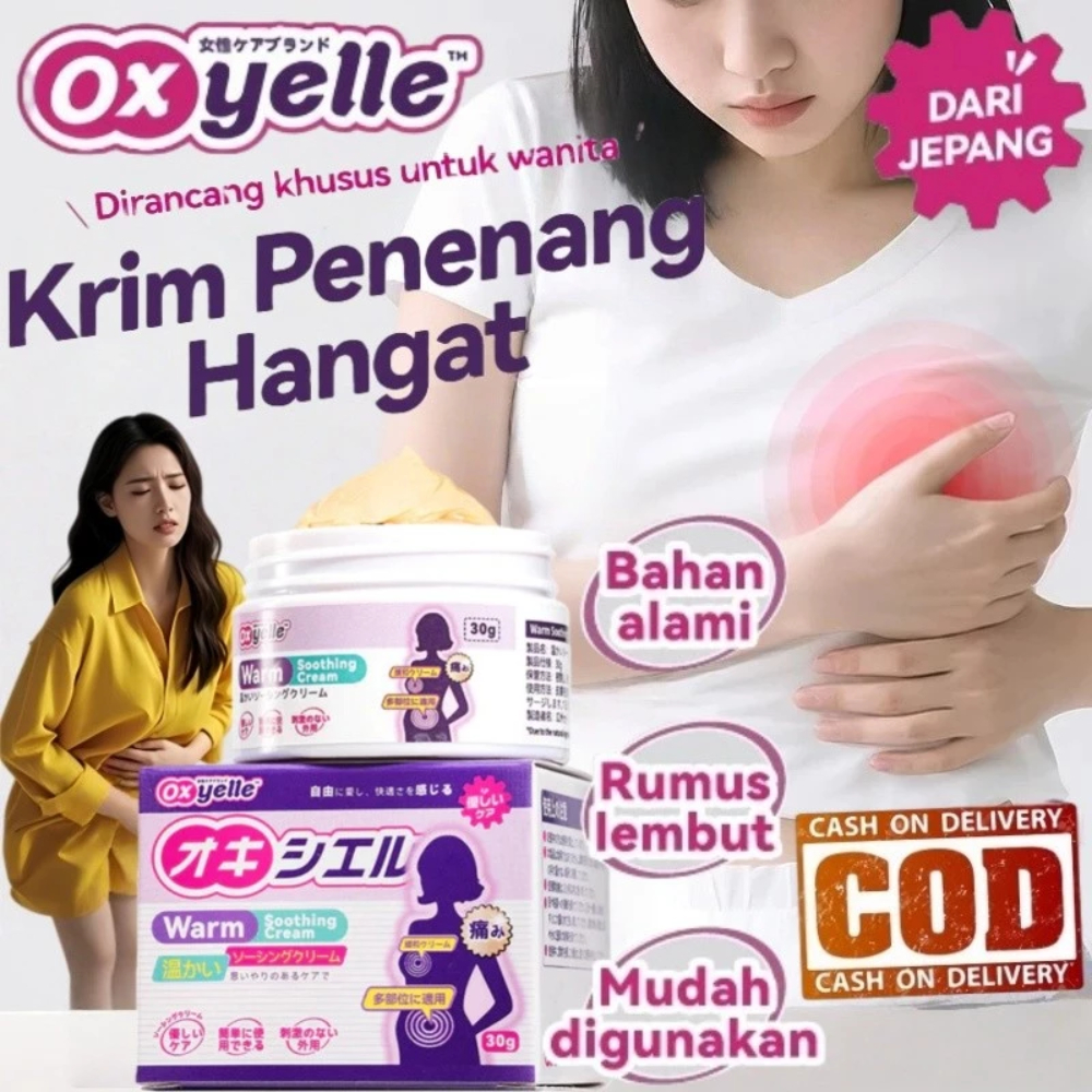 Oxyelle Gel Herbal Wanita 30g - Oxyelle Gel Hangat Perut Rileks - Agen OXyelle