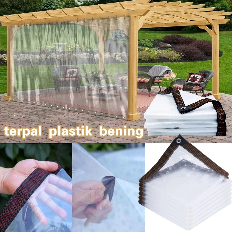 [COD] Plastik UV Transparan Green House – Terpal Plastik Bening Tebal Tahan Panas & Air 99% untuk At