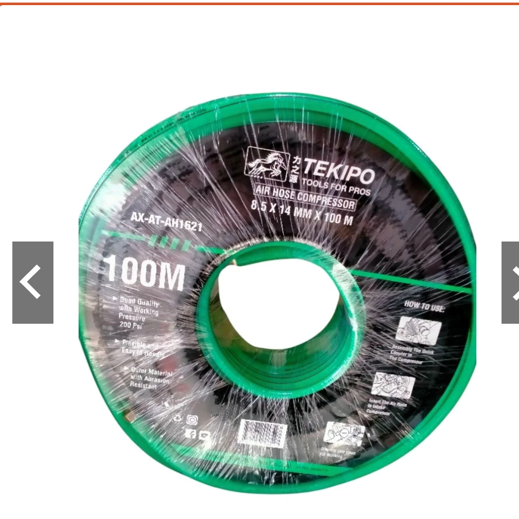 DOZIRO Selang Kompresor Angin Ecer Eceran per Meter Udara Air Compressor Hose 300 BAR 200 BAR TEKIRO