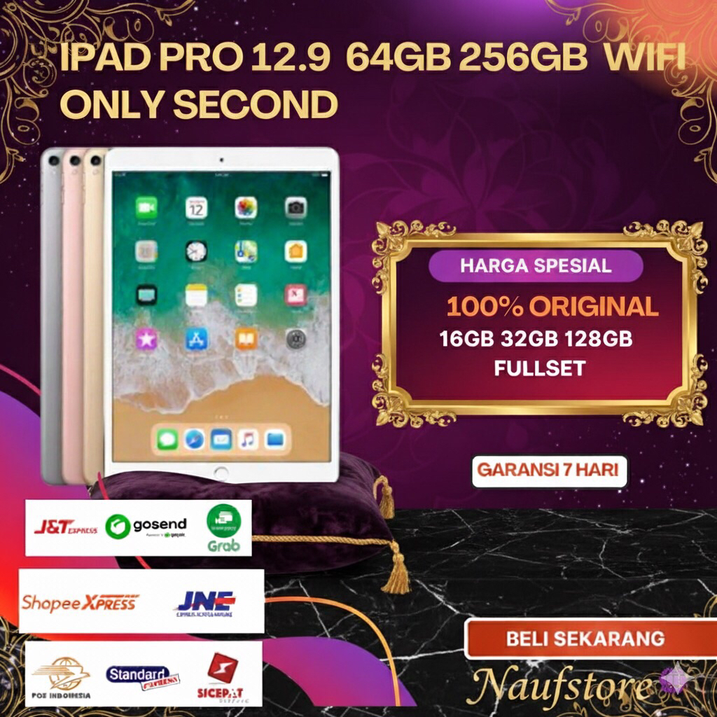 Ipad pro 12.9 inch Fulset 128gb Second new like