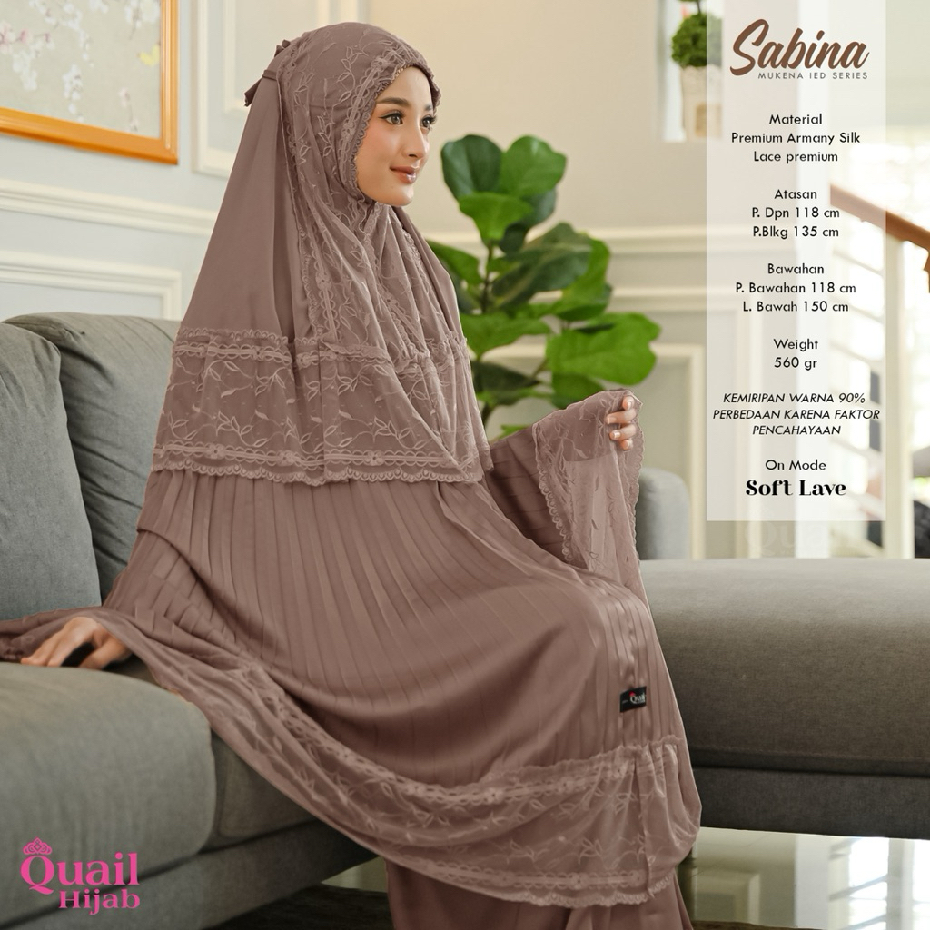 Quail Hijab - SABINA MUKENA EXCLUSIVE ORI QUAIL