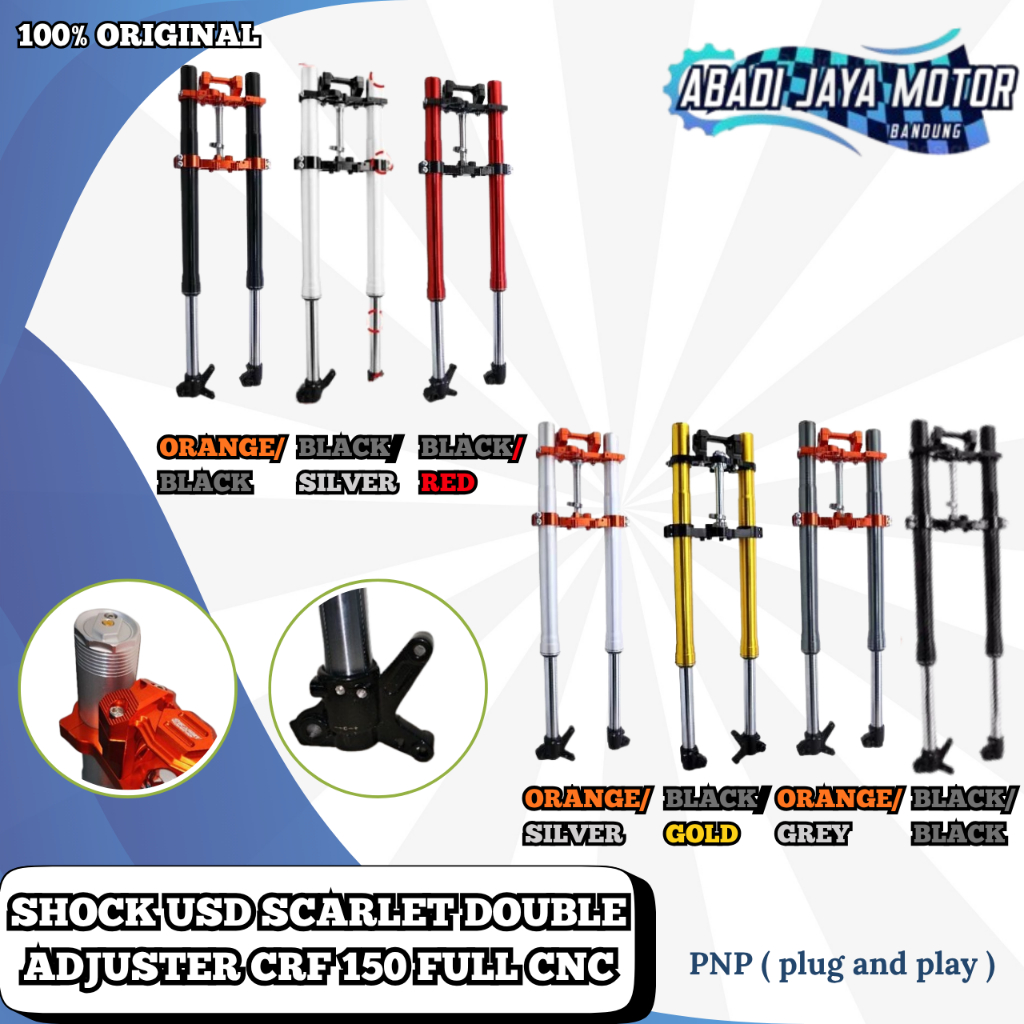 Shock Sok USD Scarlet Double Adjuster CRF 150l Full CNC skok motor crf