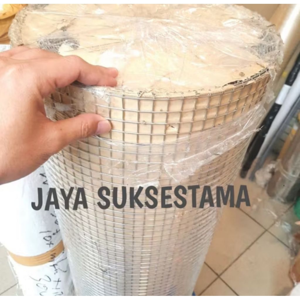Kawat Loket Stainless SS 304 12 x 12mm X 1,5mm Kawat Wiremesh Kawat Mesh Tebal 1,5mm SS304 Rollan
