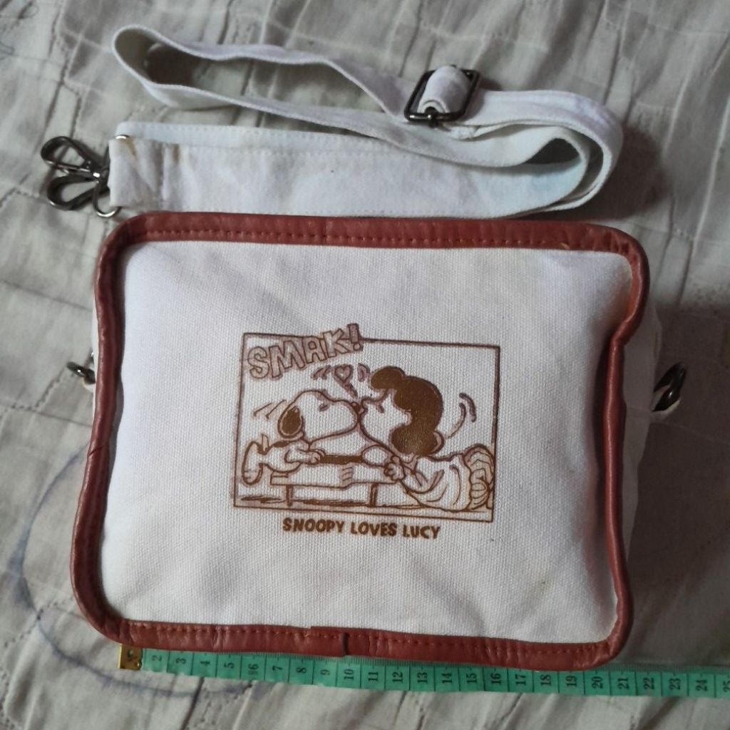 tas kanvas snoopy