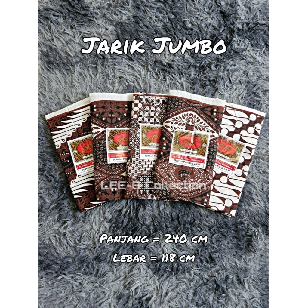 KAIN JARIK BATIK UKURAN JUMBO 2,4M/KAIN JARIK DINAR HADI/KAIN PANJANG HALUS