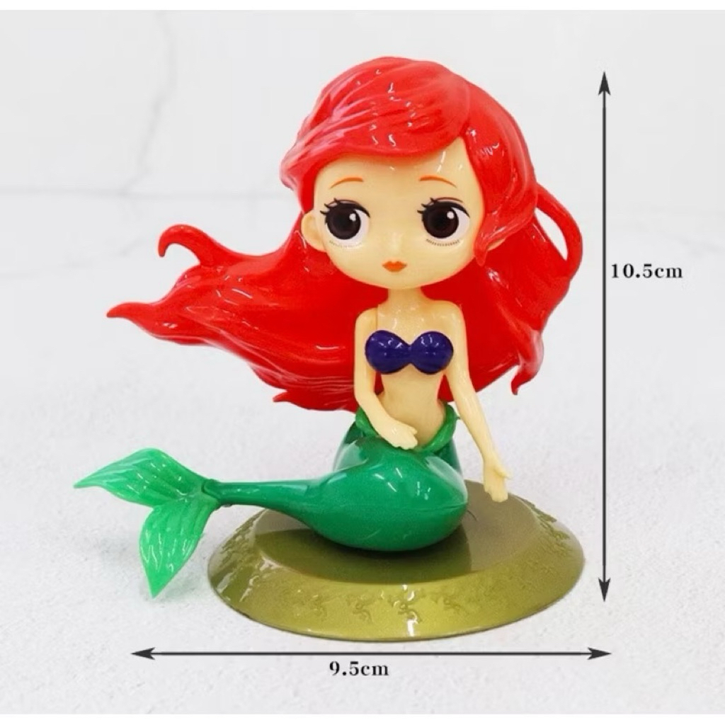 Hiasan kue Ariel / topper kue pajangan ariel / mermaid / duyung