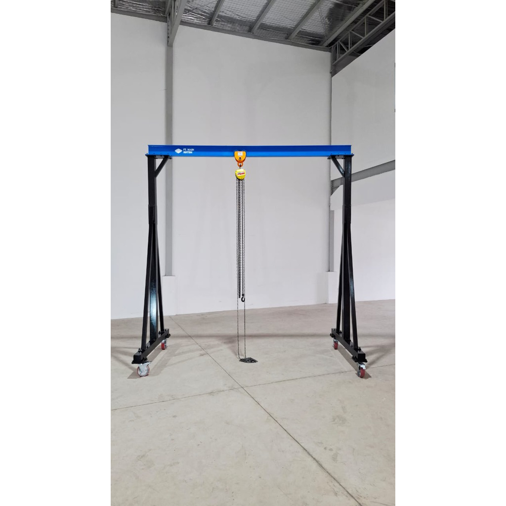 LIFTING HOIST STAND / GANTRY CRANE / TIANG CRANE 1 TON ( 1000Kg )