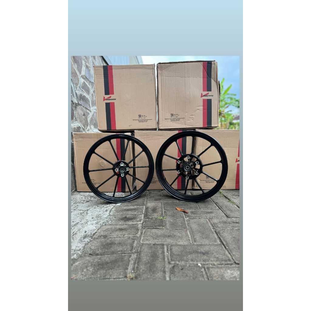 VELG VROSSI V ROSSI STARLIGHT MODEL EXACT NINJA R RR SS ZX HITAM UKURAN 185 250 RING 17 ORIGINAL