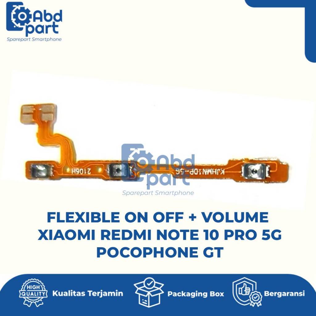 FLEXIBLE ON OFF + VOLUME XIAOMI REDMI NOTE 10 PRO