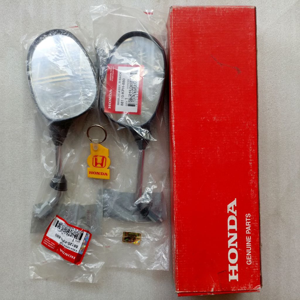MIRROR ASSY BACK KACA SPION KANAN KIRI HONDA KARISMA 125 ORIGINAL