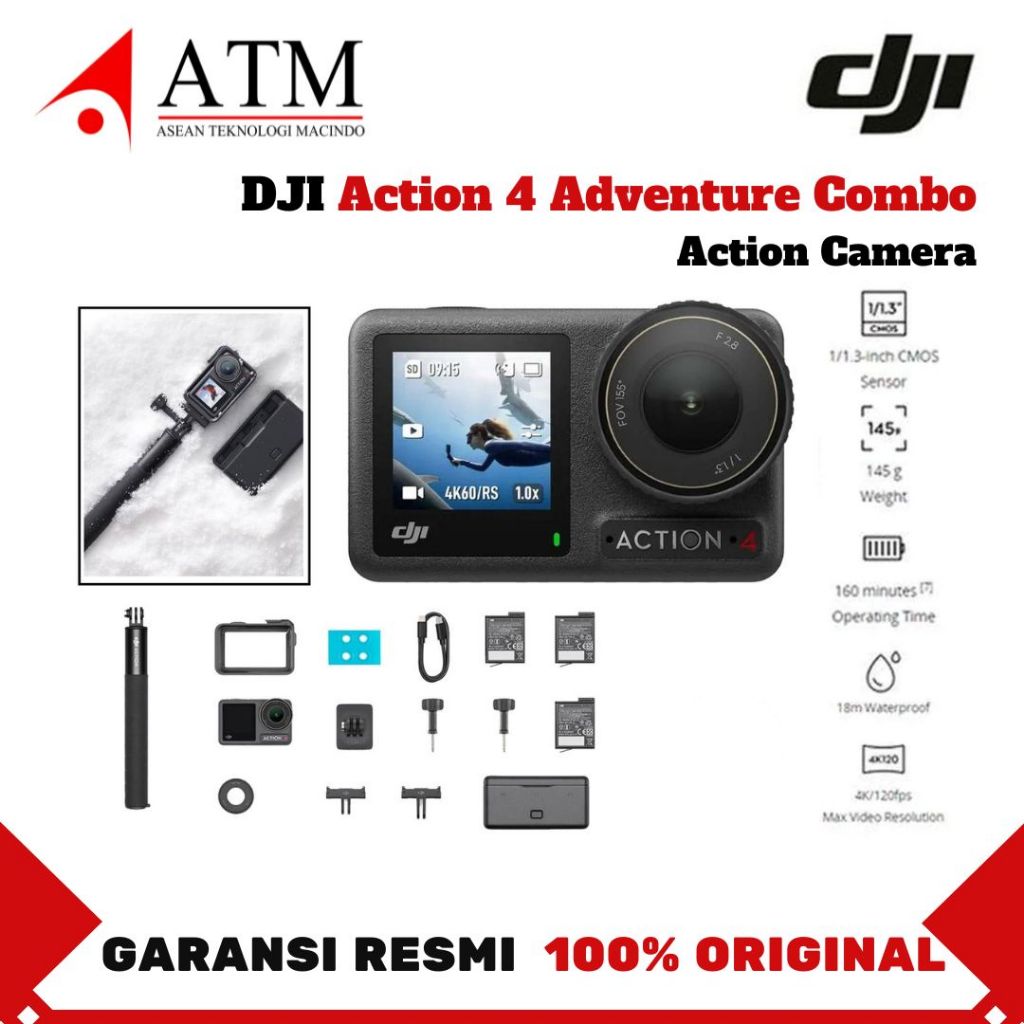 DJI Osmo Action 4 Adventure Combo DJI Action Camera Action Cam