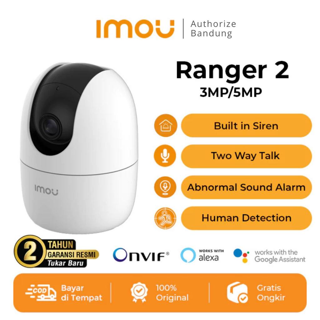 Imou Ranger 2 / Ranger A1  3MP / 4MP / 5MP CCTV IP Camera Wifi CAM PTZ Indoor Garansi Resmi