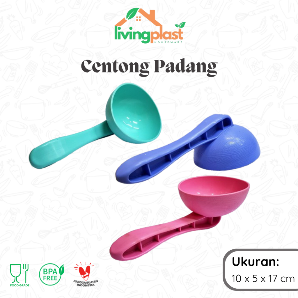 Centong Padang / Sendok Nasi Padang / Cetakan Nasi Padang / Centong Nasi Unik / Sendok Nasi Plastik