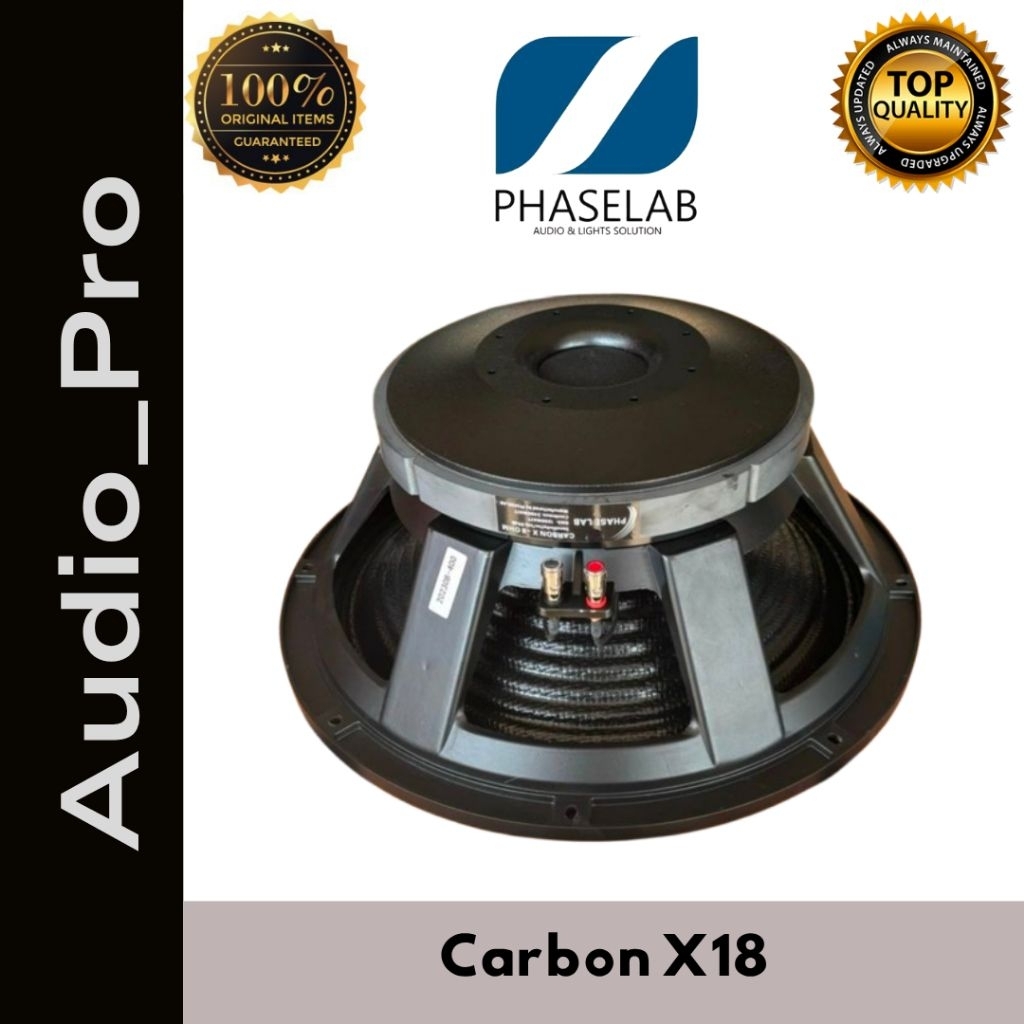 Speaker Componen Phaselab Carbon X18 / 18X Carbon Component Speaker Phaselab